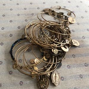 Set of 23 Alex & Ani charm bracelets